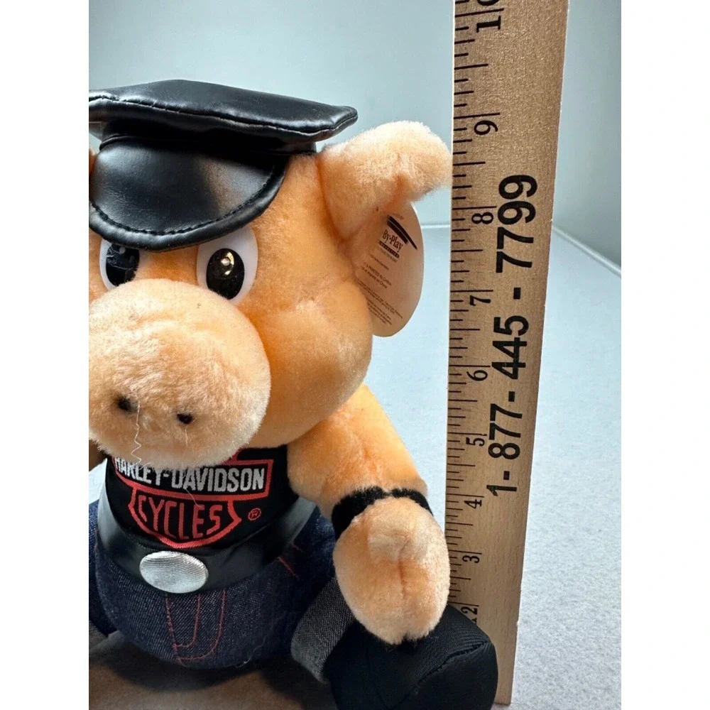 Vintage 1998 Play By Play Harley-Davidson Biker Pig  8